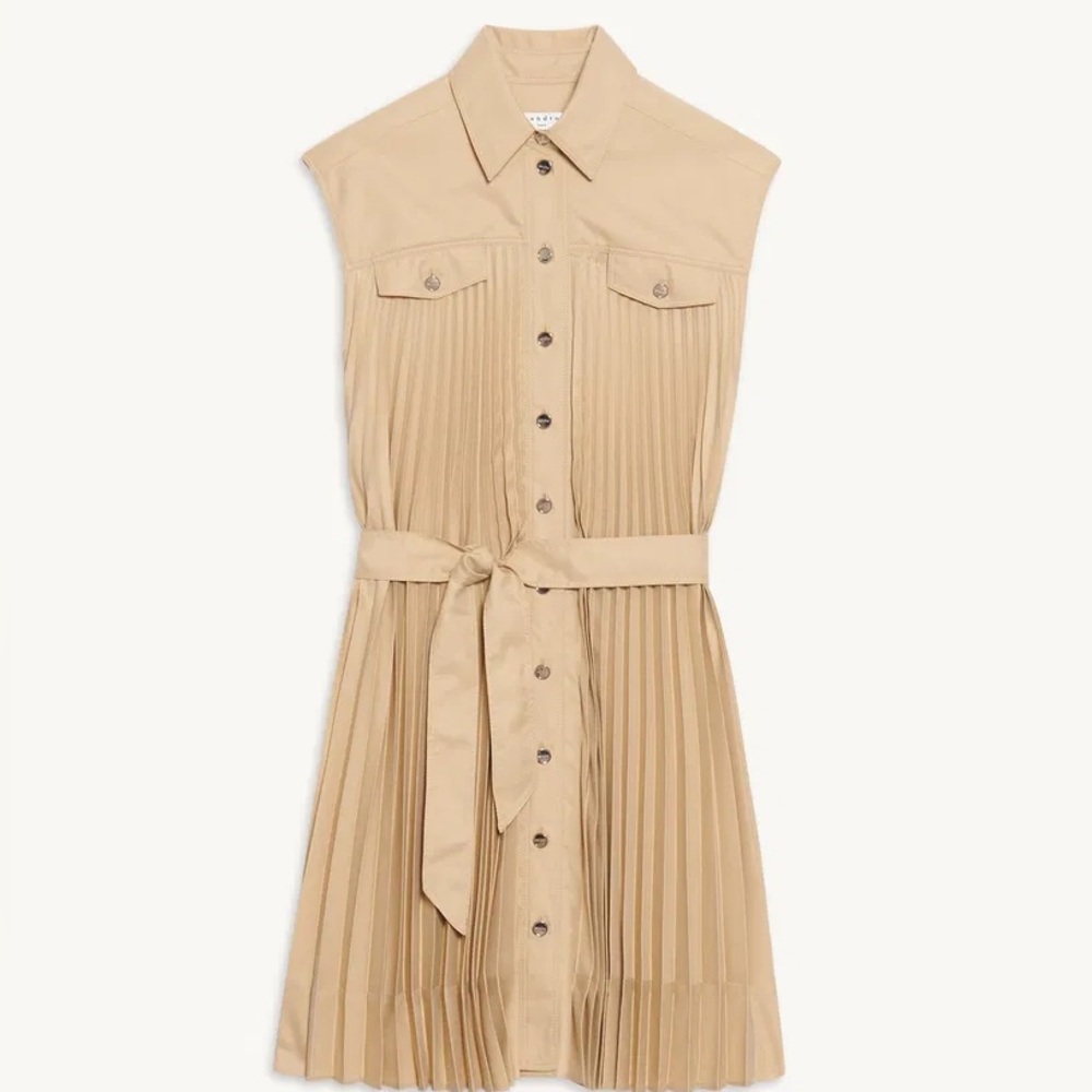 NWT Sandro Pleated Dress